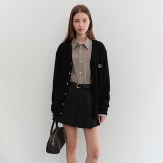 Dunst 女款UNISEX ESSENTIAL LOGO針織開襟衫 UDSW5C102BK