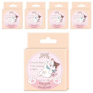 UNICAT 變臉貓 超保濕護足霜 12g 抗裂 平滑, 5個, 1入