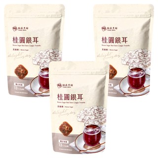 糖鼎 黑糖磚 桂圓銀耳, 30g, 13顆, 3包