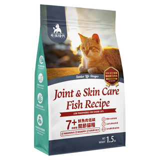PetsTimes 毛孩時代 成貓用低磷關節貓糧, 1.5kg, 魚肉, 1袋