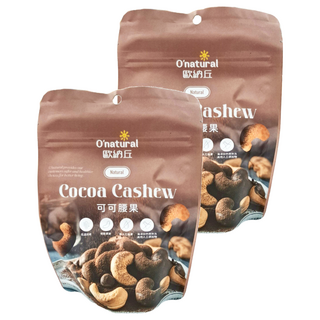 O'natural 歐納丘 可可腰果, 低溫烘焙 非油炸 無添加, 60g, 2包