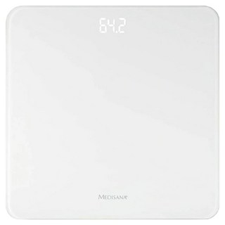 德國 medisana 極簡玻璃體重計, PS435, 時尚白, 1台