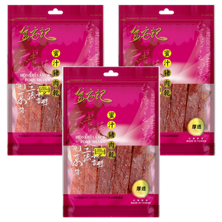 金安記 蜜汁豬肉乾, 60g, 3包