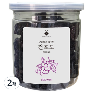 Ajeong 乾燥葡萄乾, 2個, 200g