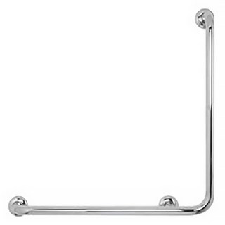 Cassido 卡司多 不銹鋼L型扶手 牆+地固定 浴室廁所安全扶手 防滑扶手 助力起身, 1個, 不銹鋼