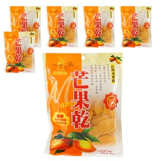品味食族 精選芒果乾, 酸甜居家零食, 200g, 6包