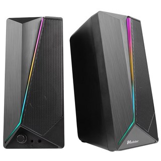 infotec 英富達 P.M.P.O 2.0聲道USB二件式喇叭 800 watts 循環式LED造型燈飾, SP-RX4, 黑色