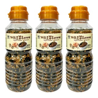 逢國 海苔芝麻香鬆 柴魚口味 酥脆口感 鹹度適中 手工製作 真材實料 營養豐富 搭配飯菜 鈣質充足, 120g, 3瓶