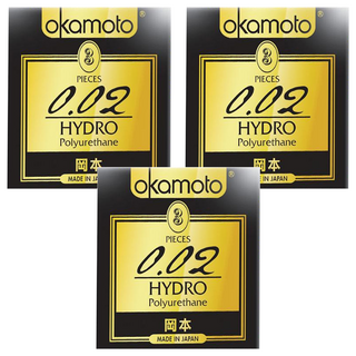 okamoto 岡本 保險套002, 3片, 3盒