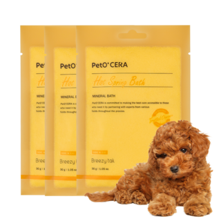 페토세라 반려동물 온천 입욕제 3개입, 90g, 1개