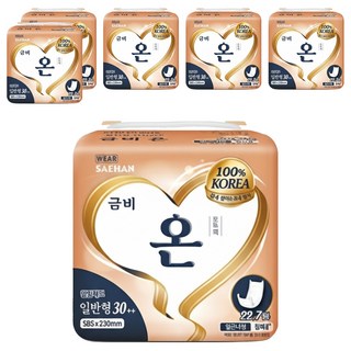 Geumbi 韓國原裝進口 On 標準型成人尿布 SGIN11, 585 x 230 mm, 30片, 6包