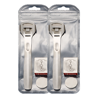 Suberly 舒佰利 Mirhomefurni 足部硬繭角質去除器 銀色 + 刀片5入組, 2套