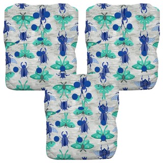 THIRSTIES 成長型 一體式 AIO布尿布 有機棉 壓扣, Arthropoda, 3件