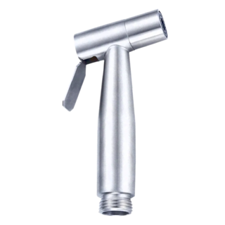 304不鏽鋼馬桶沖洗器 140 x 70 x 40mm 126g , 不鏽鋼原色, 1個