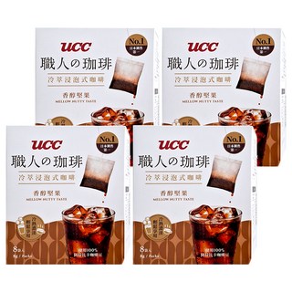 UCC 香醇堅果浸泡式咖啡, 8g, 8包, 4盒