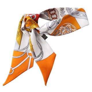 Vavisoo 100% 絲質凱悅鎖鏈迷你領巾