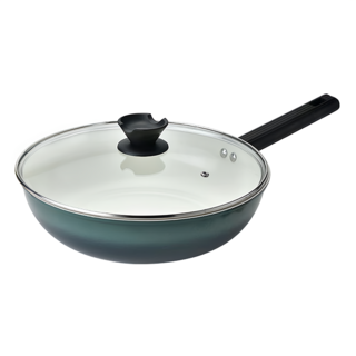 Tan Lay 愛佳寶 碳鋼陶瓷煎炒鍋 附蓋, 28cm, 1個