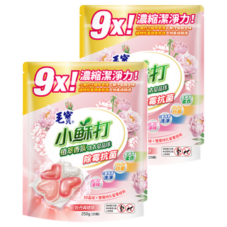 毛寶 小蘇打植萃香氛洗衣皂晶球, 牡丹與琥珀香氛 25顆/袋, 2袋