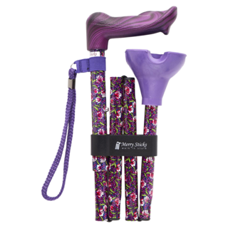 Merry Sticks 悅杖 自立式人體工學手杖 左手用, 酒紅莊園, 1支