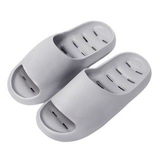 BASE ALPHA ESSENTIALS 男性用舒適防滑排水EVA浴室拖鞋 室內拖鞋, 1個, 灰色