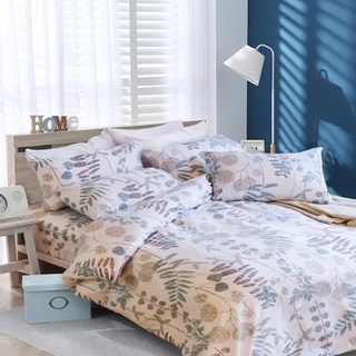 Blue Cat 藍貓 台灣製造銀離子抗菌印花床包, 3.5尺(105 x 186cm), 清風徐來