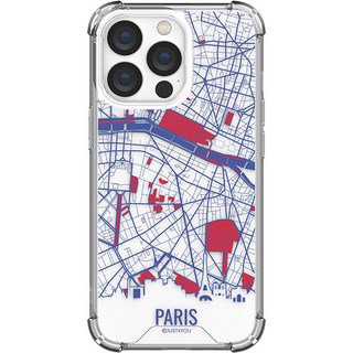 JUST4YOU 에스투비코퍼레이션 트래블 맵 투명방탄 강화 휴대폰 케이스