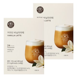 The Coffee Bean 香草拿鐵, 21.6g, 24條, 2盒