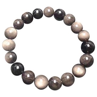 天然黑銀曜手珠