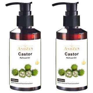 ANDZEN 安得仁 保濕按摩基底油 蓖麻油, 2個, 160ml