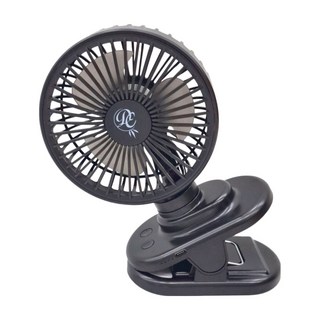 捕夢網 Dream Catcher 可擺頭夾扇 4000mAh大電量 Type-C充電 四種風速調節, DC-FF2321B, 黑色
