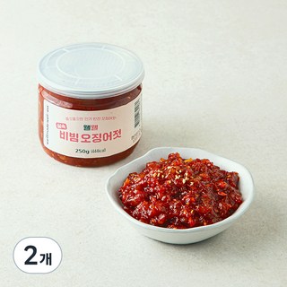 웰웰 실속 비빔 오징어젓, 250g, 2개