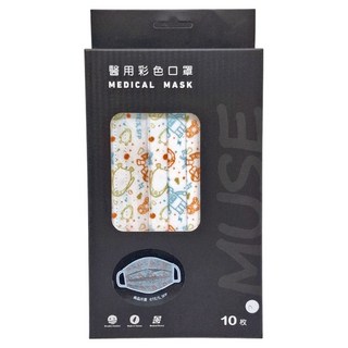 ABIS 成人平面醫用口罩 17.5 x 9.5cm, 間諜家家酒-花生秘密組織, 10片, 1盒