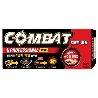 컴배트 파워 부착형 살충제 큰바퀴용 6개입, 1개