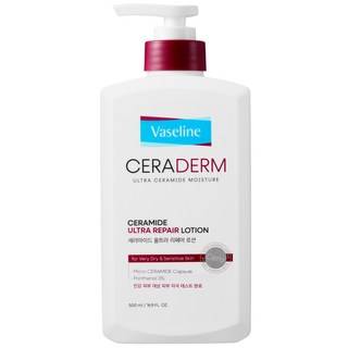 韓國 Vaseline Ceraderm 極致修護身體乳液, 500ml, 1個