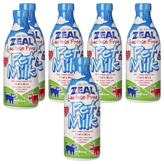 ZEAL 紐西蘭犬貓專用鮮乳, 不含乳糖, 1公升, 1L, 6瓶