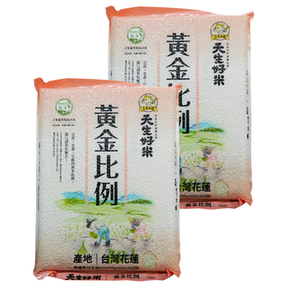 天生好米 黃金比例米, CNS二等米, 1.8kg, 2包
