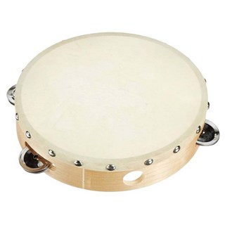 KingRosa 鈴鼓 拍打鼓皮或鼓框發聲 強化節奏和音效, 原木色, 1個
