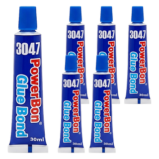 PowerBon環保萬能透明接著劑30ml -適用皮革帆布強力黏合, 6條