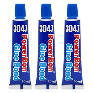 PowerBon 環保萬能透明接著劑30ml 適用皮革帆布尼龍 強力黏著 居家修繕必備, 3條