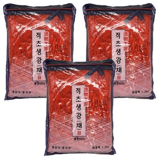東邦食品 紅醋薑絲, 1.3kg, 3個
