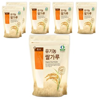 청오건강 유기농 쌀가루, 350g, 6개