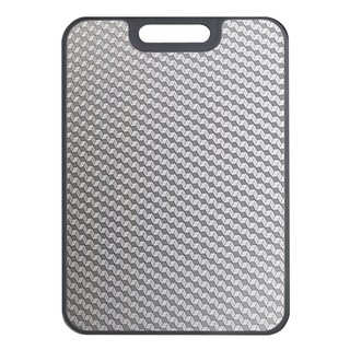 SUNORO 304不鏽鋼抗菌砧板 雙面防霉切菜板, 1個, 銀色