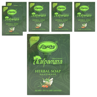 峇里島Pyary Nalpamara草本手工香皂｜溫和潔淨、深層滋潤, 75g, 6入