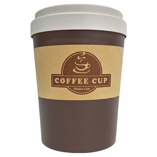 Polywise 翰庭 咖啡垃圾桶 6L, 咖啡色