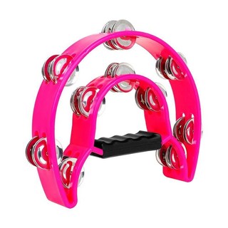 恩心樂器 半月鈴鼓 粉色 兒童音樂啟蒙 節奏樂器 親子互動, 1個