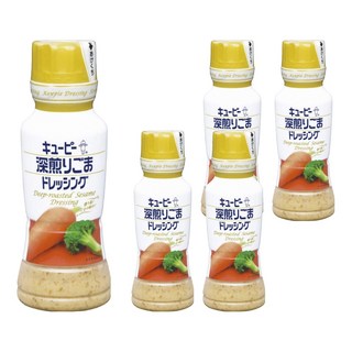 kewpie QP 深煎胡麻醬 日本原裝進口 烘烤芝麻 濃郁香氣 清爽滑順 微酸香甜, 180g, 5瓶