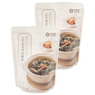 OURHOME 愛味弘 牛肉海帶湯 300g 韓國原裝進口 道地韓式湯品 嚴選山海帶製作, 2包