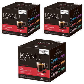 카누 벨베티 미디엄로스트 돌체구스토 호환 캡슐커피, 7g, 16개입, 3개