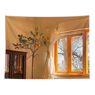Hoom 禾慕生活 韓國掛布 橘子窗戶, 150 x 130 cm