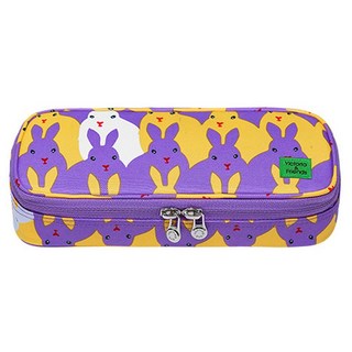 Victoria & Friends 兔子圖案鉛筆盒, 紫色, 1個